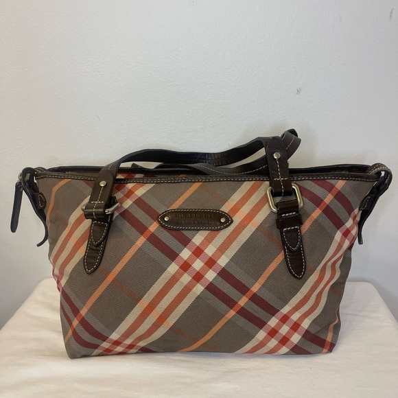 Burberry Handbags - Burberry Blue Label Nova Check Tote Bag